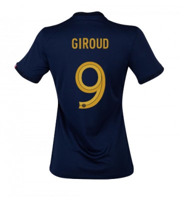 Frankrike Olivier Giroud #9 Hemmatröja Dam VM 2022 Korta ärmar